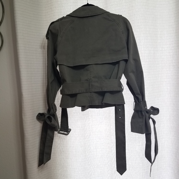 Anine Bing cropped trench coat - Picture 6 of 8